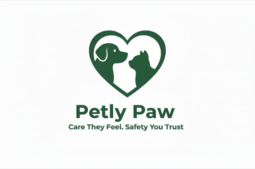 Petly Paw Logo - Bold Tagline